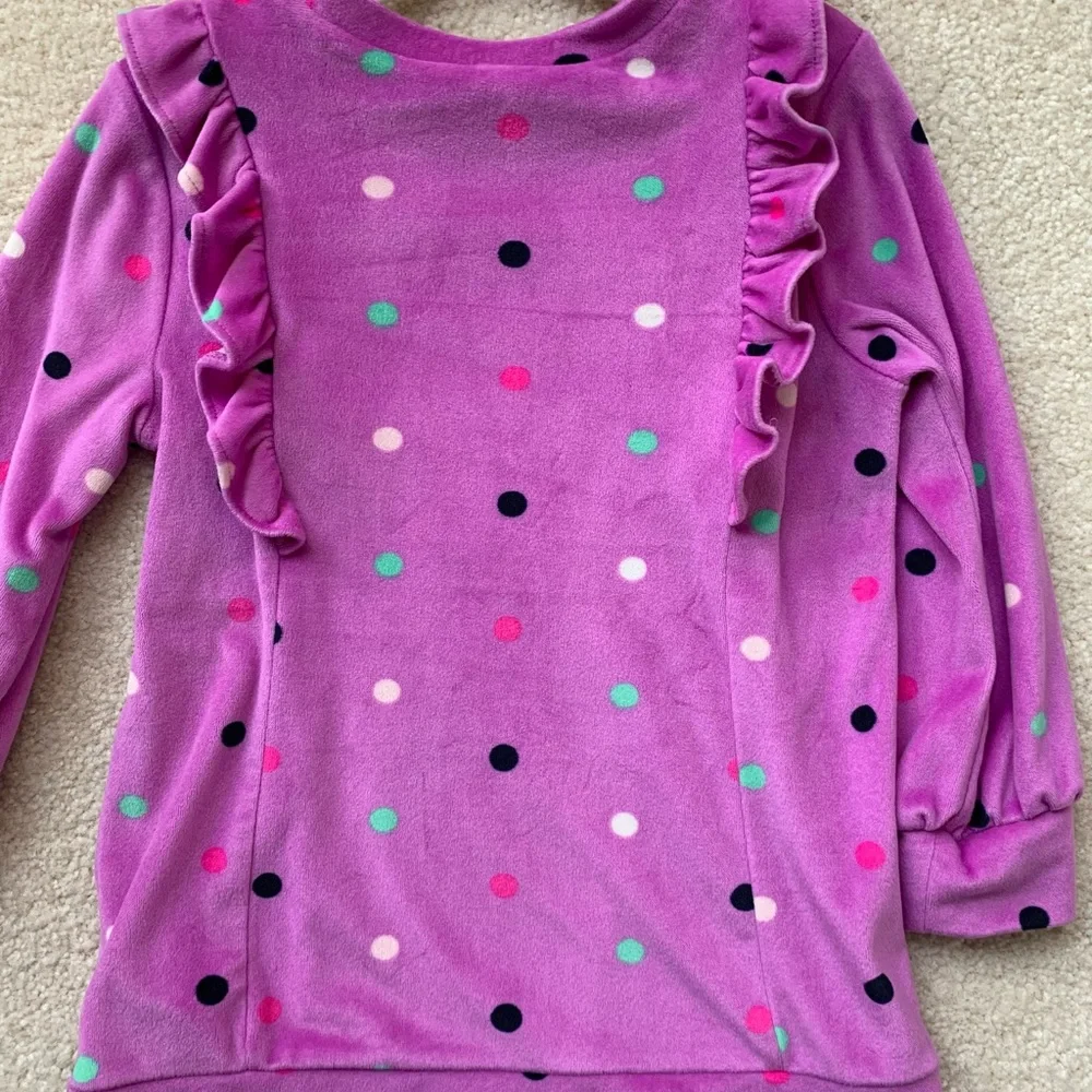 Gap, velour, violet tunic. Sz 4 Excellent Condition